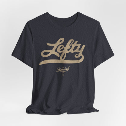 Lefty Baseball T-Shirt - Antique White Print