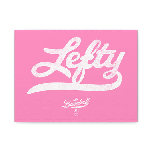 Lefty Wall Art Canvas_Bubble Gum Pink