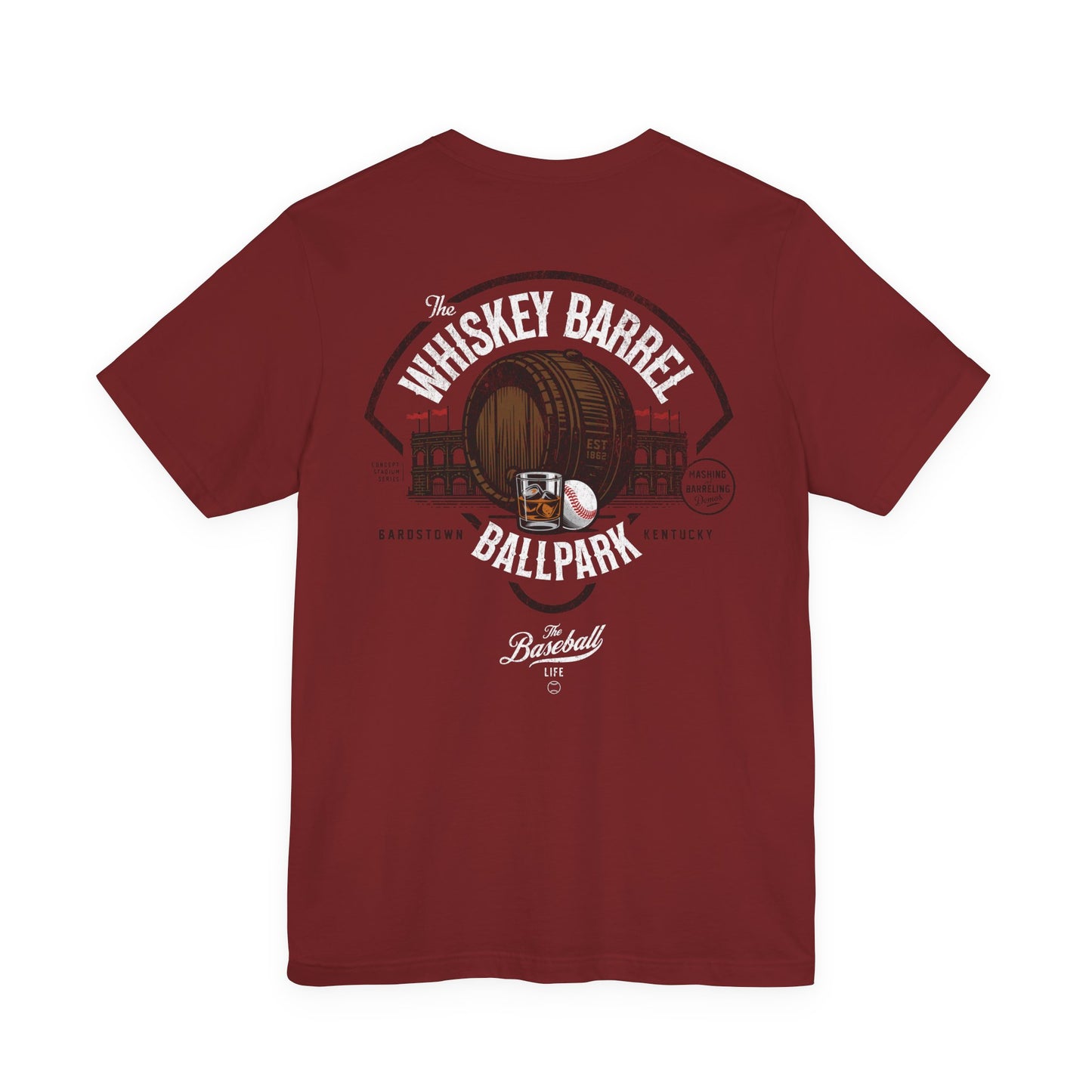 Whiskey Barrel Ballpark Baseball T-Shirt
