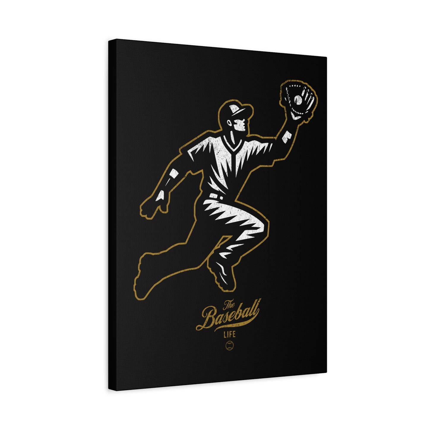 Player Icon Wall Art Canvas_Black