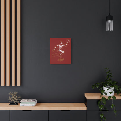Player Icon Wall Art Canvas_Cardinal Red