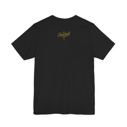 The Baseball Life Classic Script T-Shirt _Old Gold Print