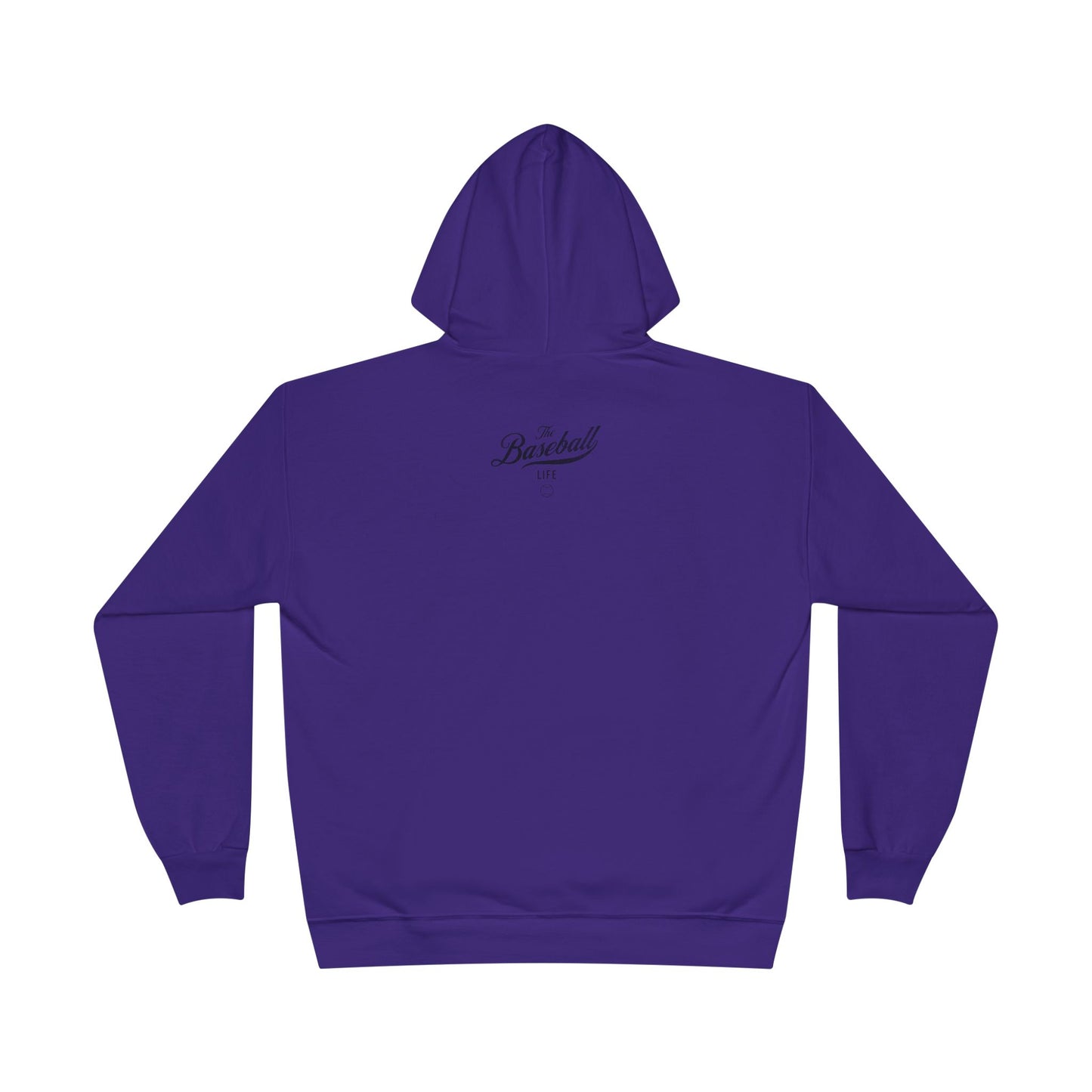 The Baseball Life Hoodie w/Grommets_Black Print