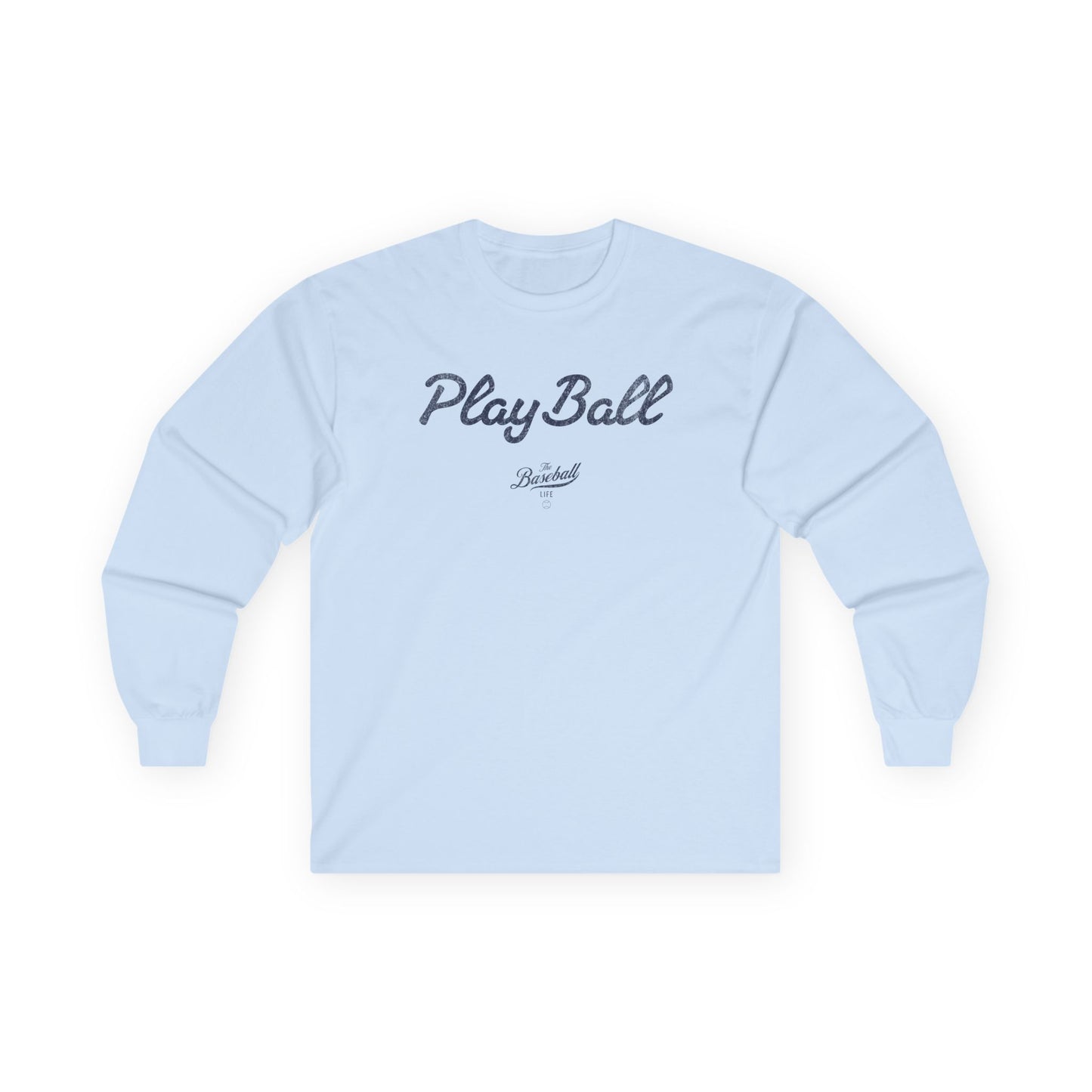 Play Ball_Navy Print Long-Sleeve T-Shirt
