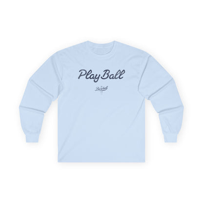Play Ball_Navy Print Long-Sleeve T-Shirt