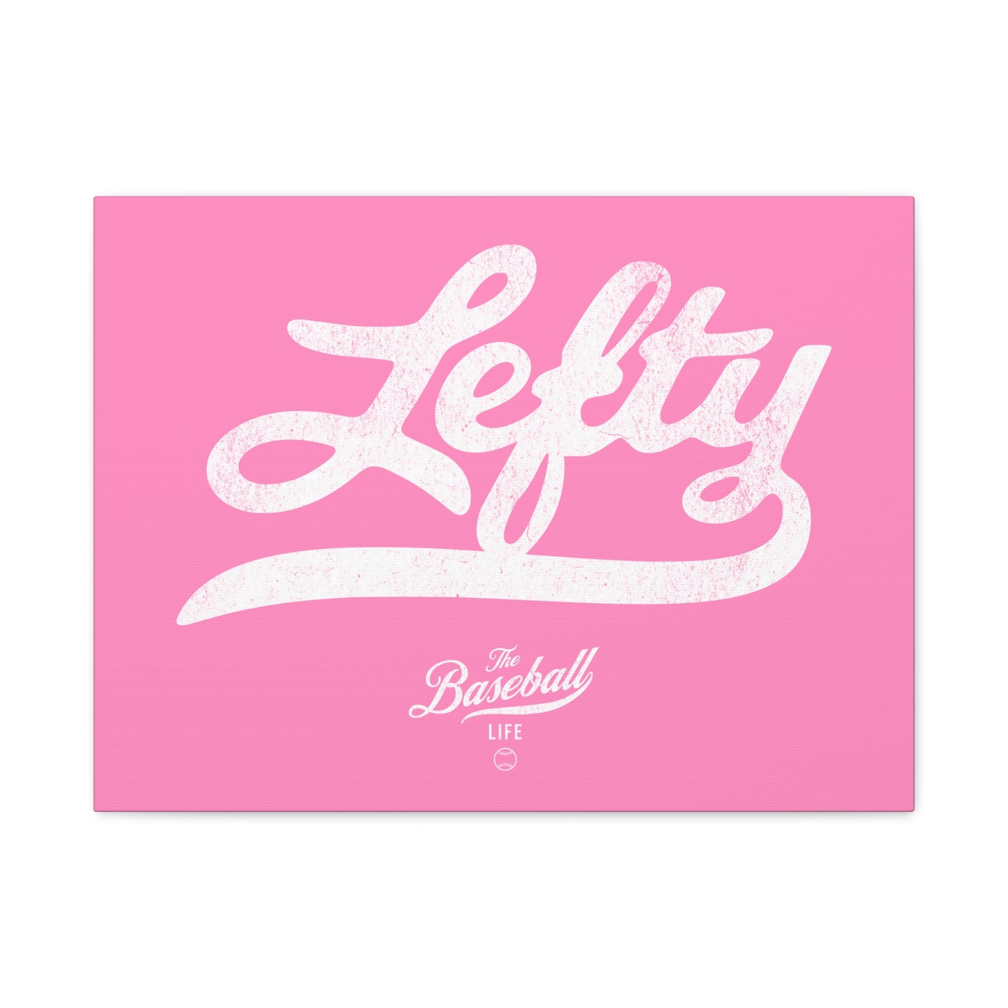 Lefty Wall Art Canvas_Bubble Gum Pink