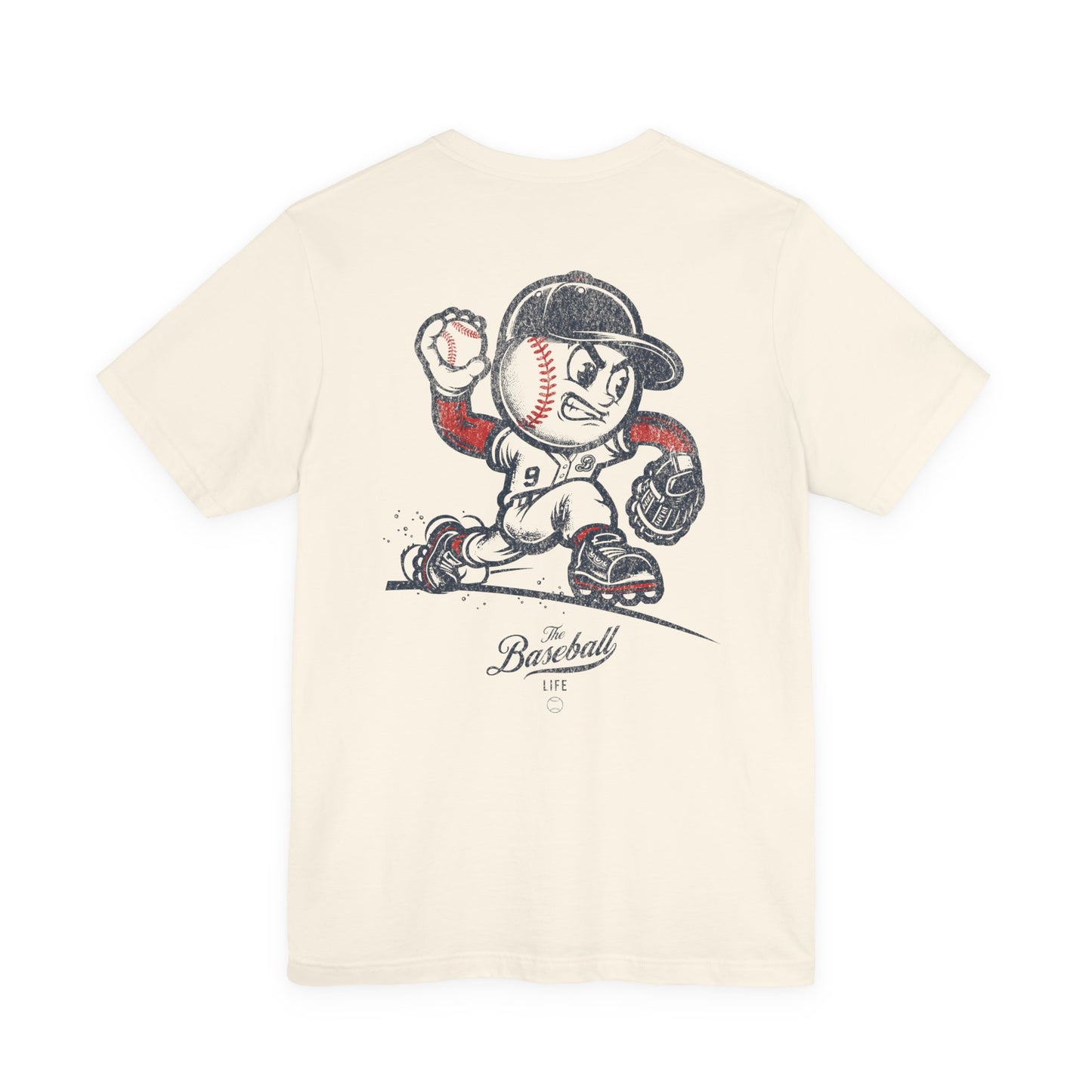 Mr. Baseball Mascot Pitching T-Shirt