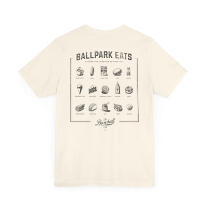 Ballpark Eats_Feeding the Language of Baseball T-Shirt