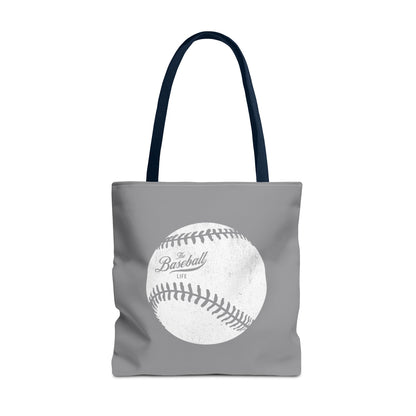 Weathered Baseball Tote Bag_Medium Gray