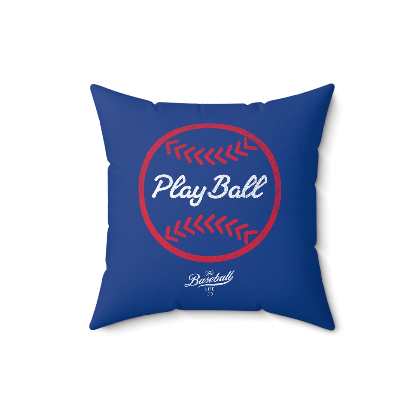 Accent Pillow_Play Ball Graphic Baseball_Royal Blue