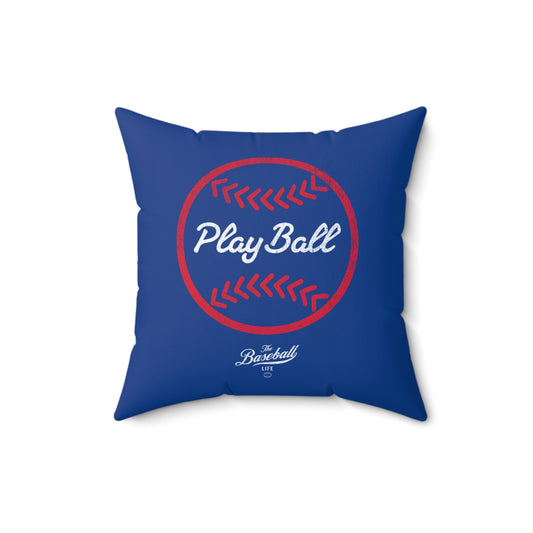 Accent Pillow_Play Ball Graphic Baseball_Royal Blue