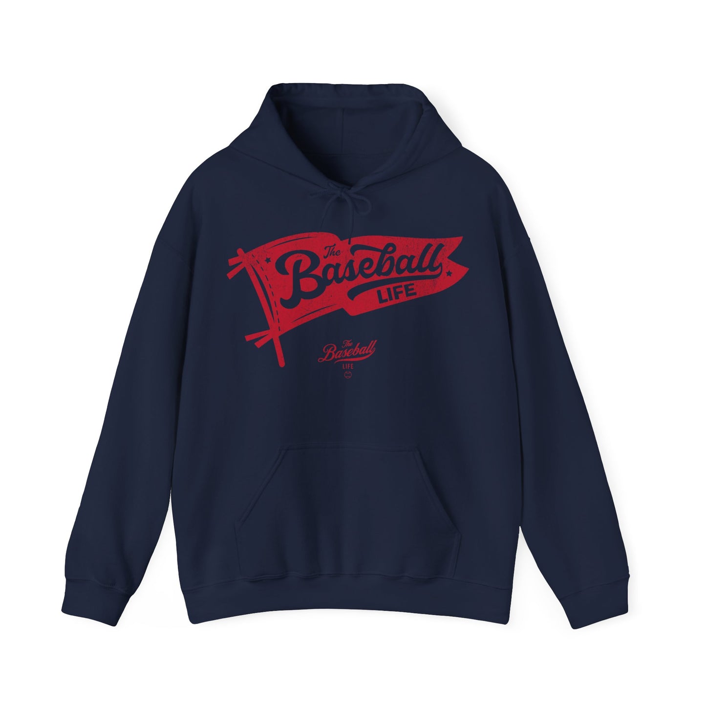 Classic Pennant Hoodie - Red Print