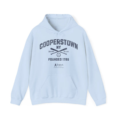 Cooperstown, NY Hoodie - Navy Print