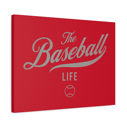 Wall Art Canvas_Red w Silver Gray