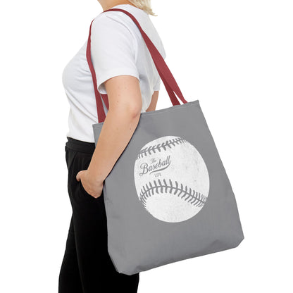 Weathered Baseball Tote Bag_Medium Gray