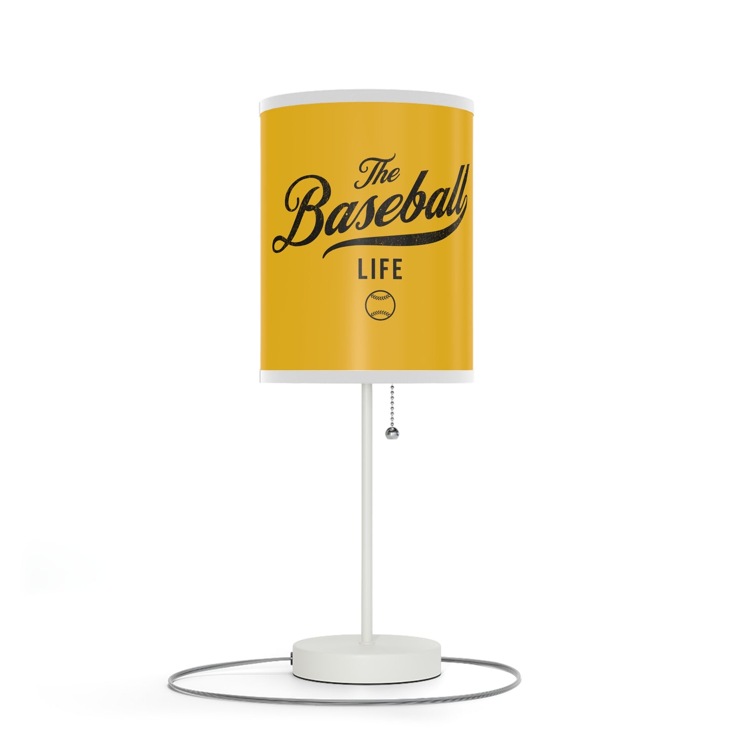 Table Lamp_Yellow w Black Print