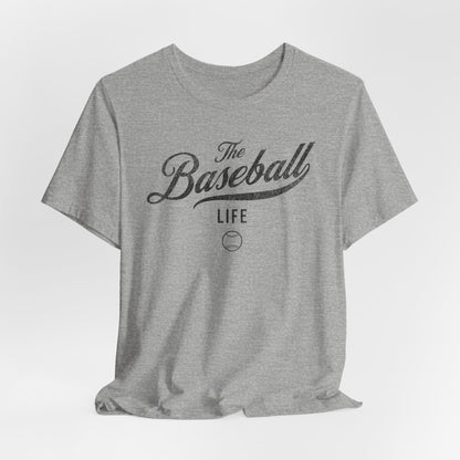 The Baseball Life Classic Script T-Shirt_Black Print