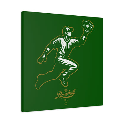 Player Icon Wall Art Canvas_Dark Green