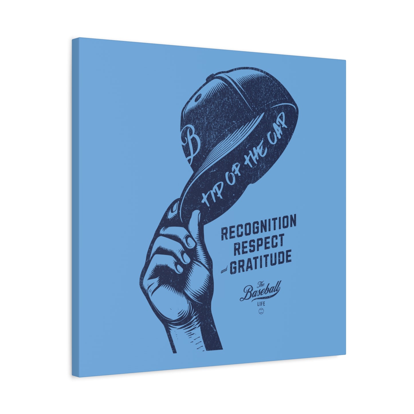 Tip of the Cap Wall Art Canvas_Carolina Blue