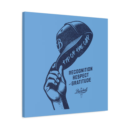 Tip of the Cap Wall Art Canvas_Carolina Blue