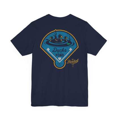Ducks On The Pond Baseball T-Shirt