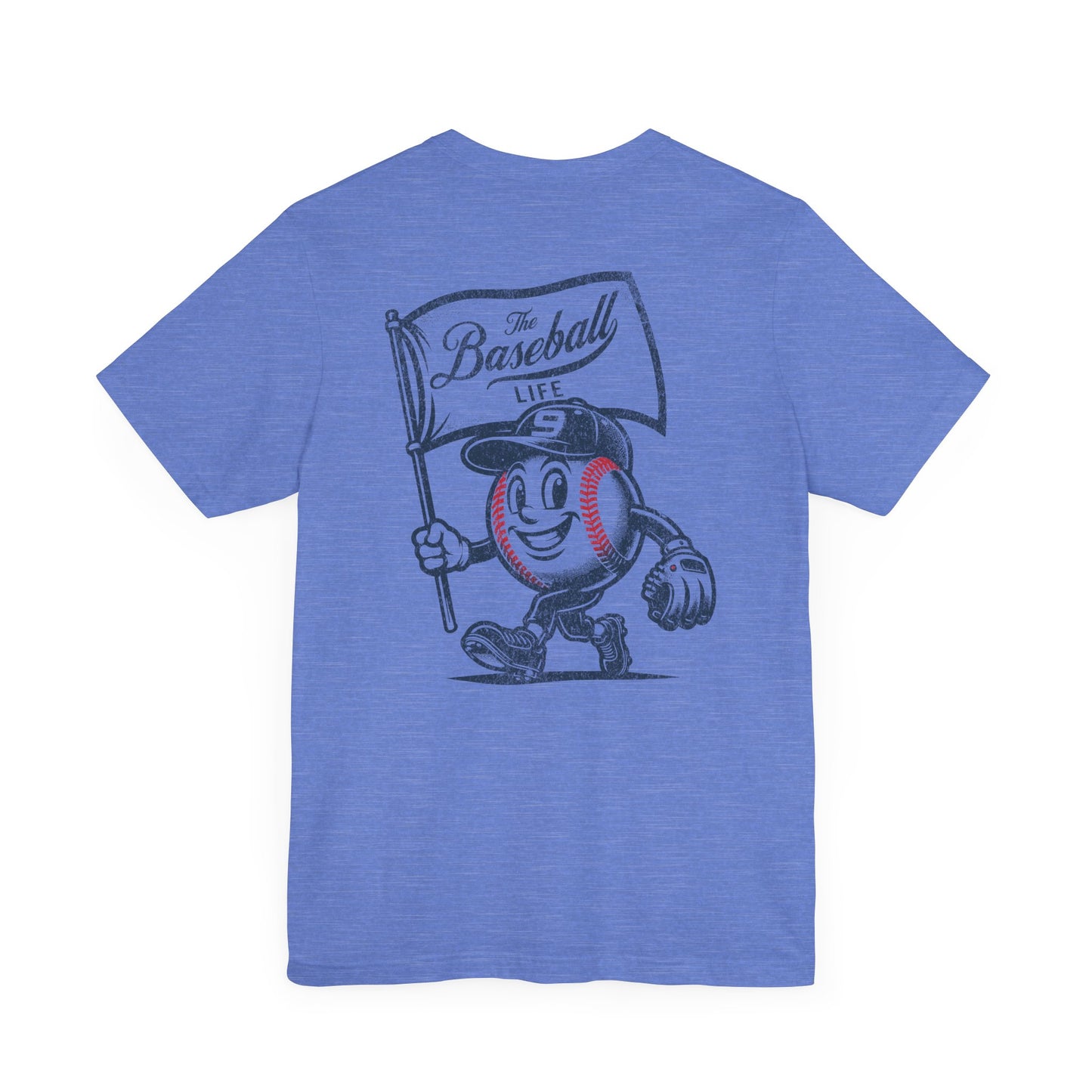 Mr. Baseball Mascot Flying Flag T-Shirt