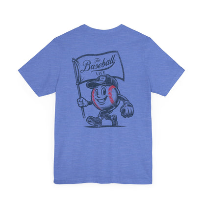 Mr. Baseball Mascot Flying Flag T-Shirt