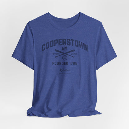 Cooperstown NY Baseball T-Shirt - Navy Print