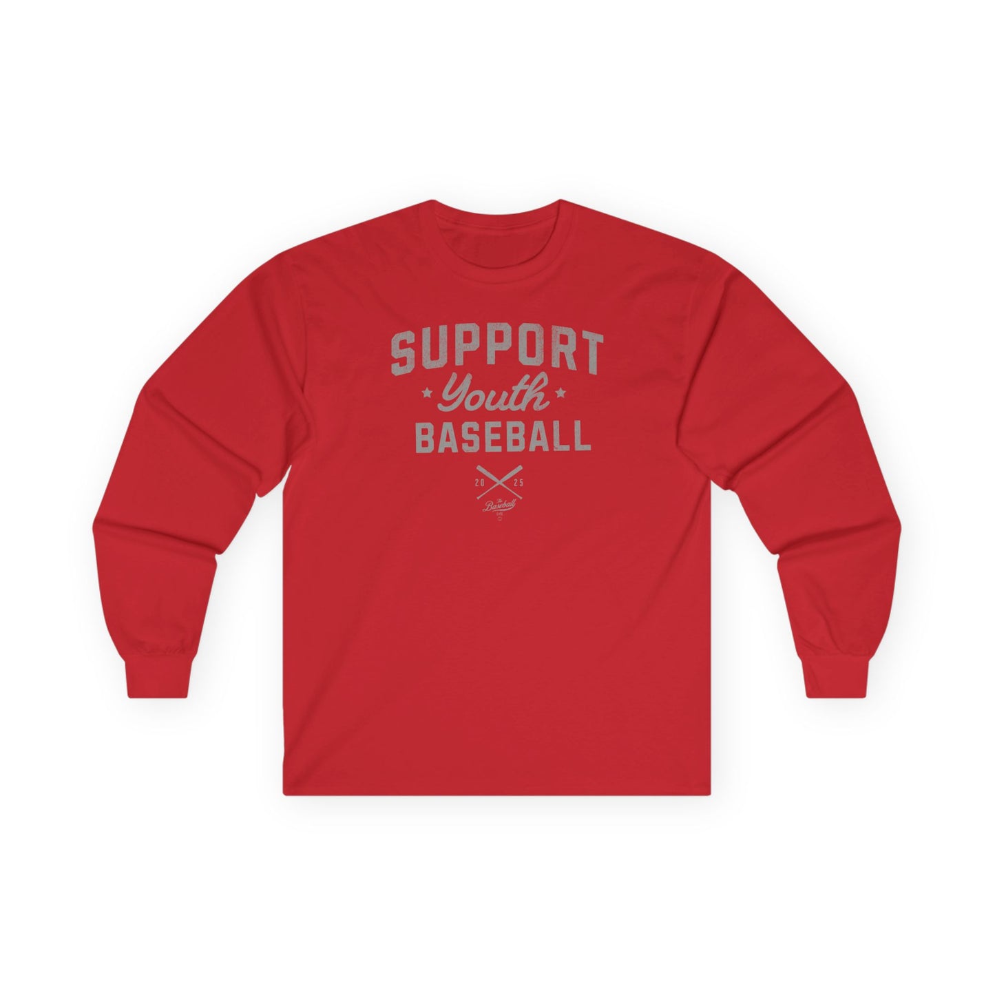 Support Youth Baseball Long-Sleeve T-Shirt