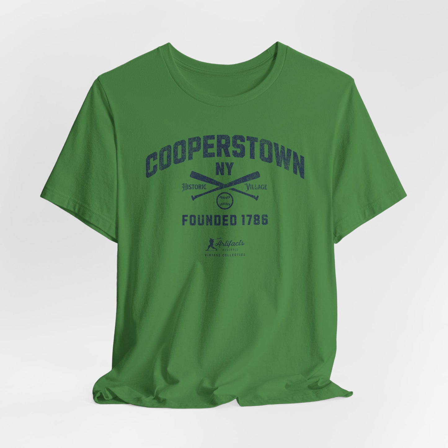 Cooperstown NY Baseball T-Shirt - Navy Print