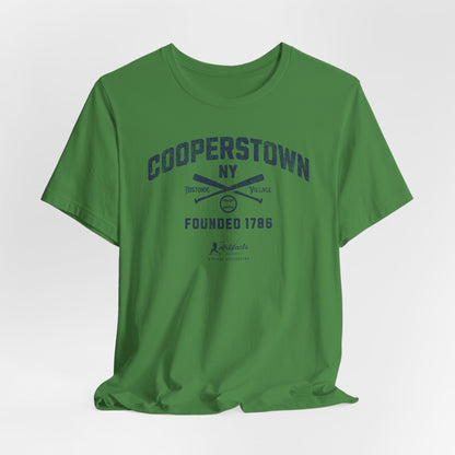 Cooperstown NY Baseball T-Shirt - Navy Print