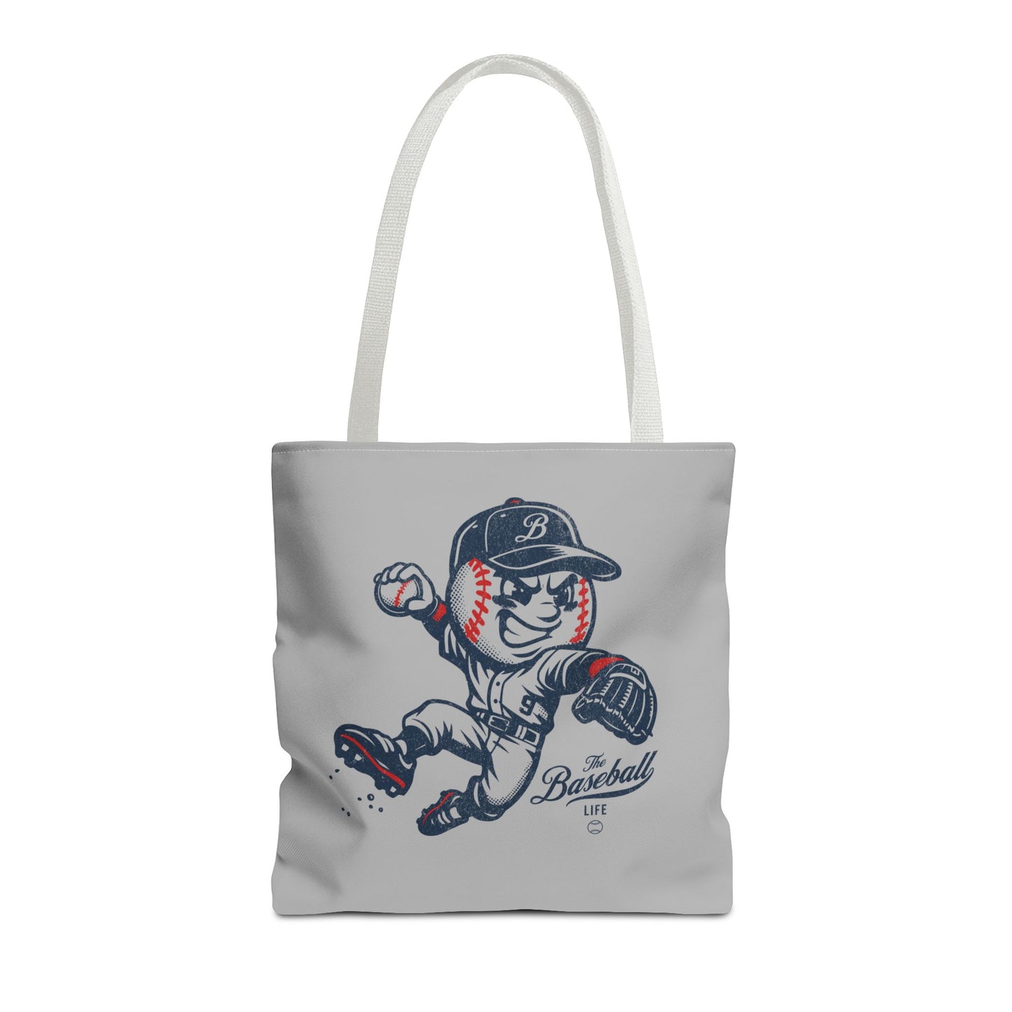Mr. Baseball Mascot Leaping Throw Tote