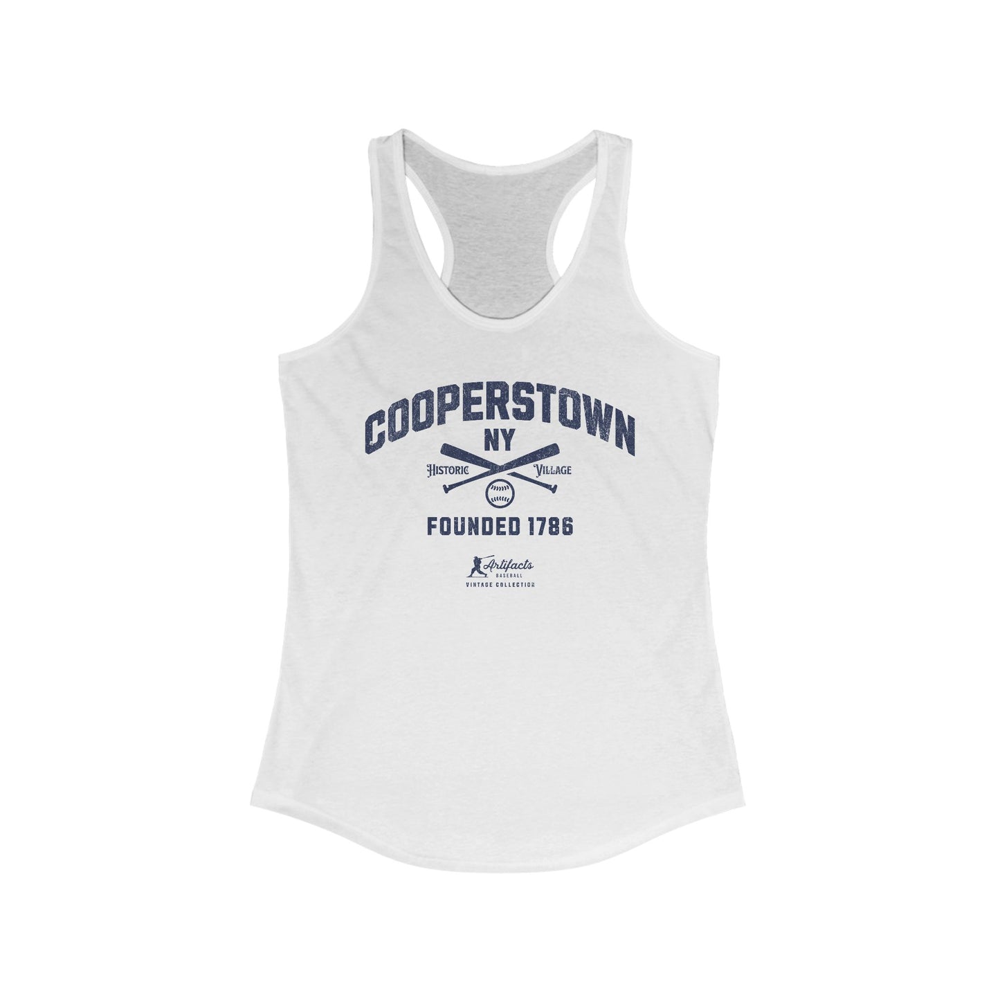 Cooperstown NY_Artifacts Baseball Collection Racerback Tank
