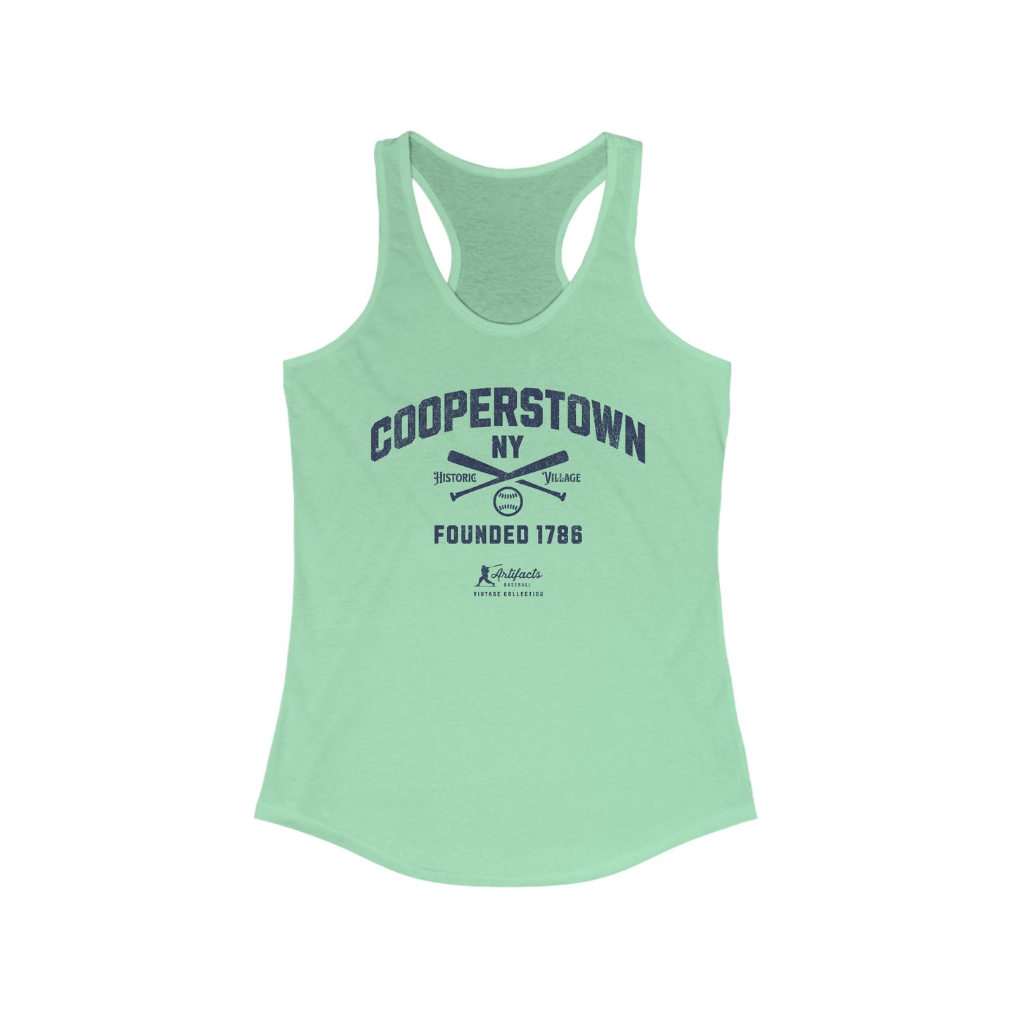 Cooperstown NY_Artifacts Baseball Collection Racerback Tank