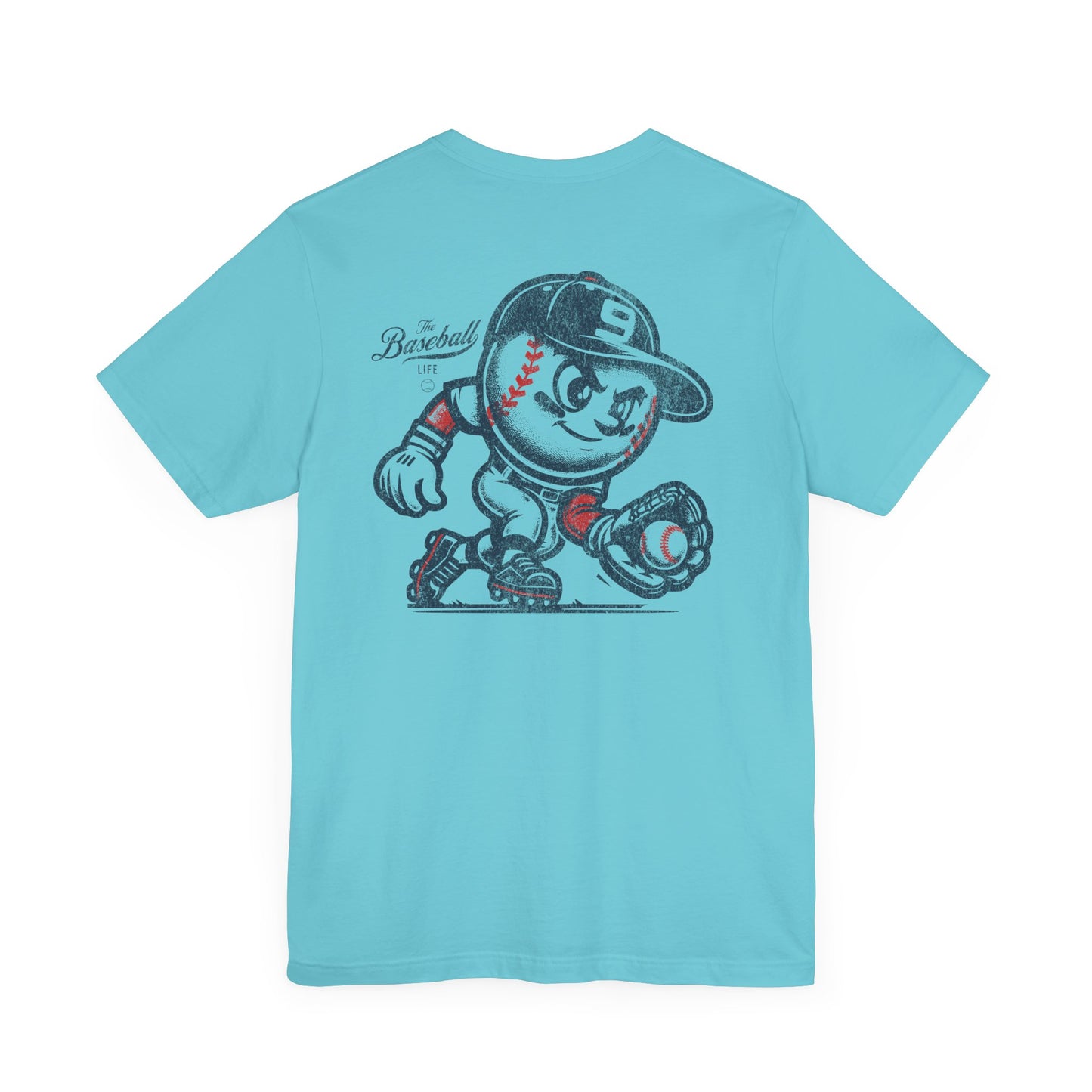Mr. Baseball Mascot Fielding T-Shirt
