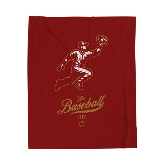 Velveteen Plush Blanket_Player Icon_Maroon