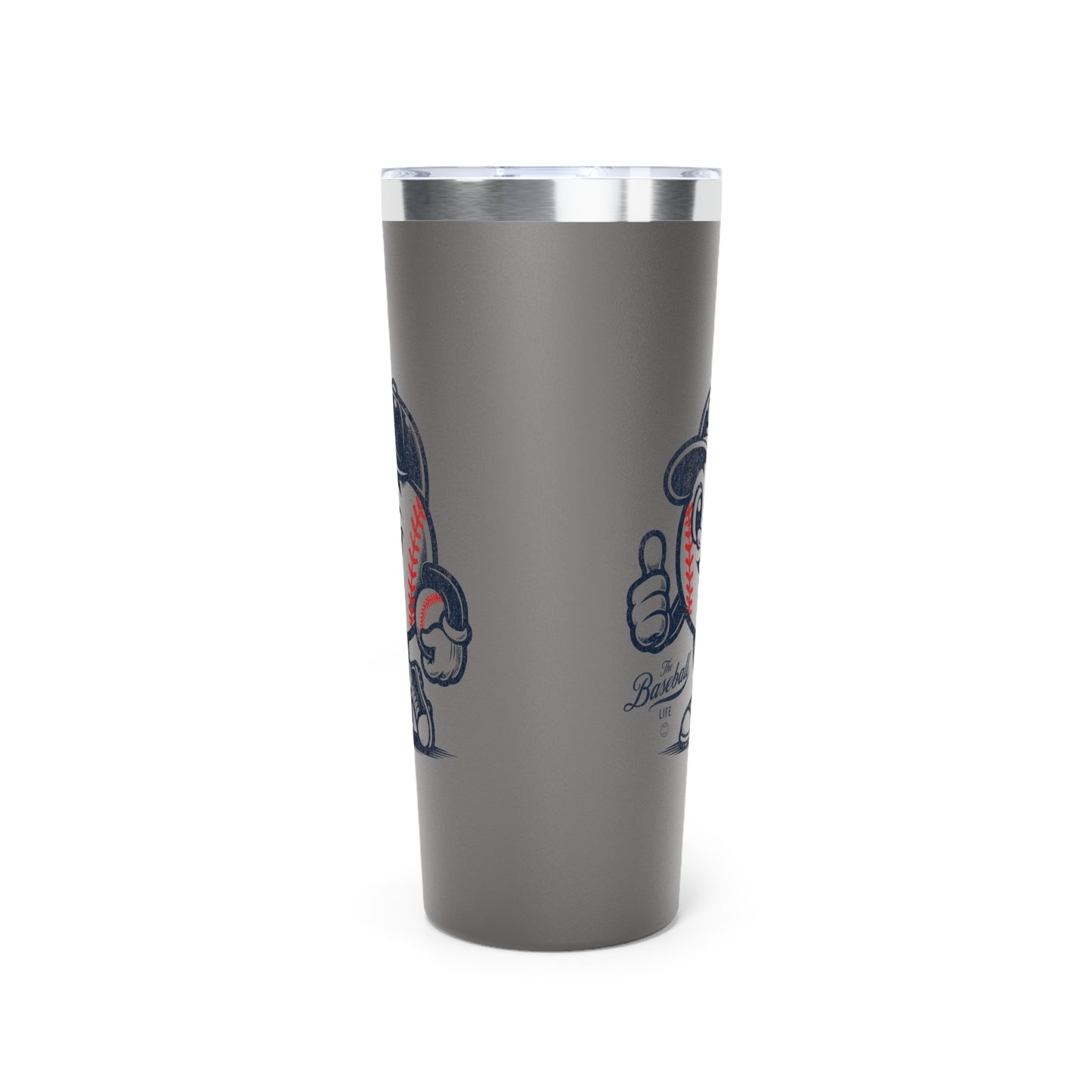 22oz Insulated Travel Tumbler_Mr. Baseball Mascot
