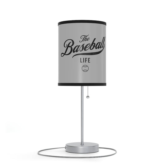 Table Lamp_Silver Gray w Black Print