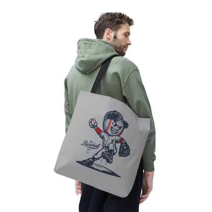 Mr. Baseball Mascot Pitching Tote
