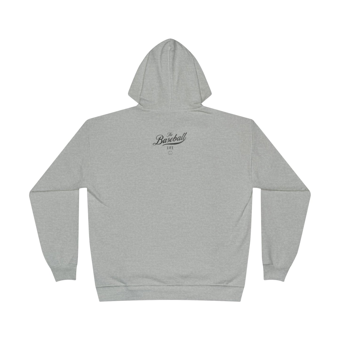 The Baseball Life Hoodie w/Grommets_Black Print