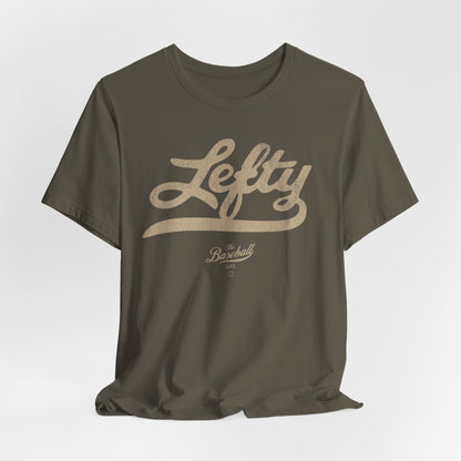 Lefty Baseball T-Shirt - Antique White Print