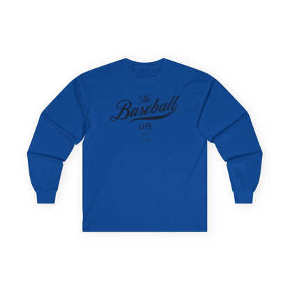 The Baseball Life Long Sleeve T-Shirt_Black Print