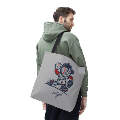 Mr. Baseball Mascot Pitching Tote