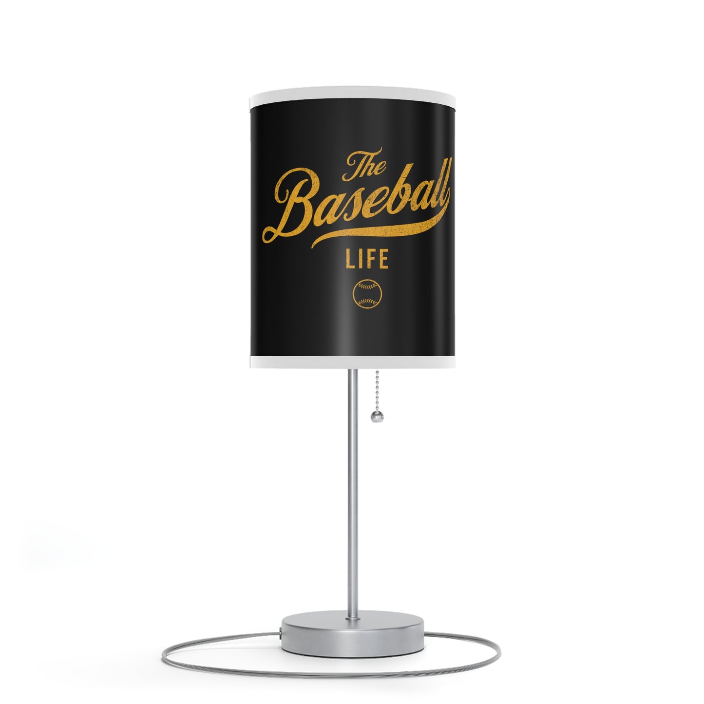Table Lamp_Black w Yellow Gold Print