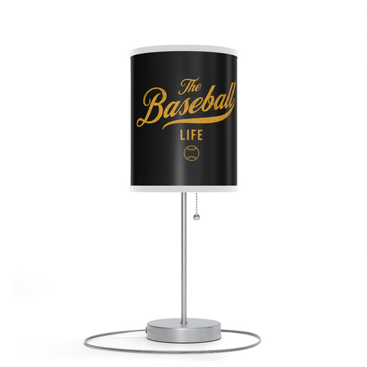 Table Lamp_Black w Yellow Gold Print