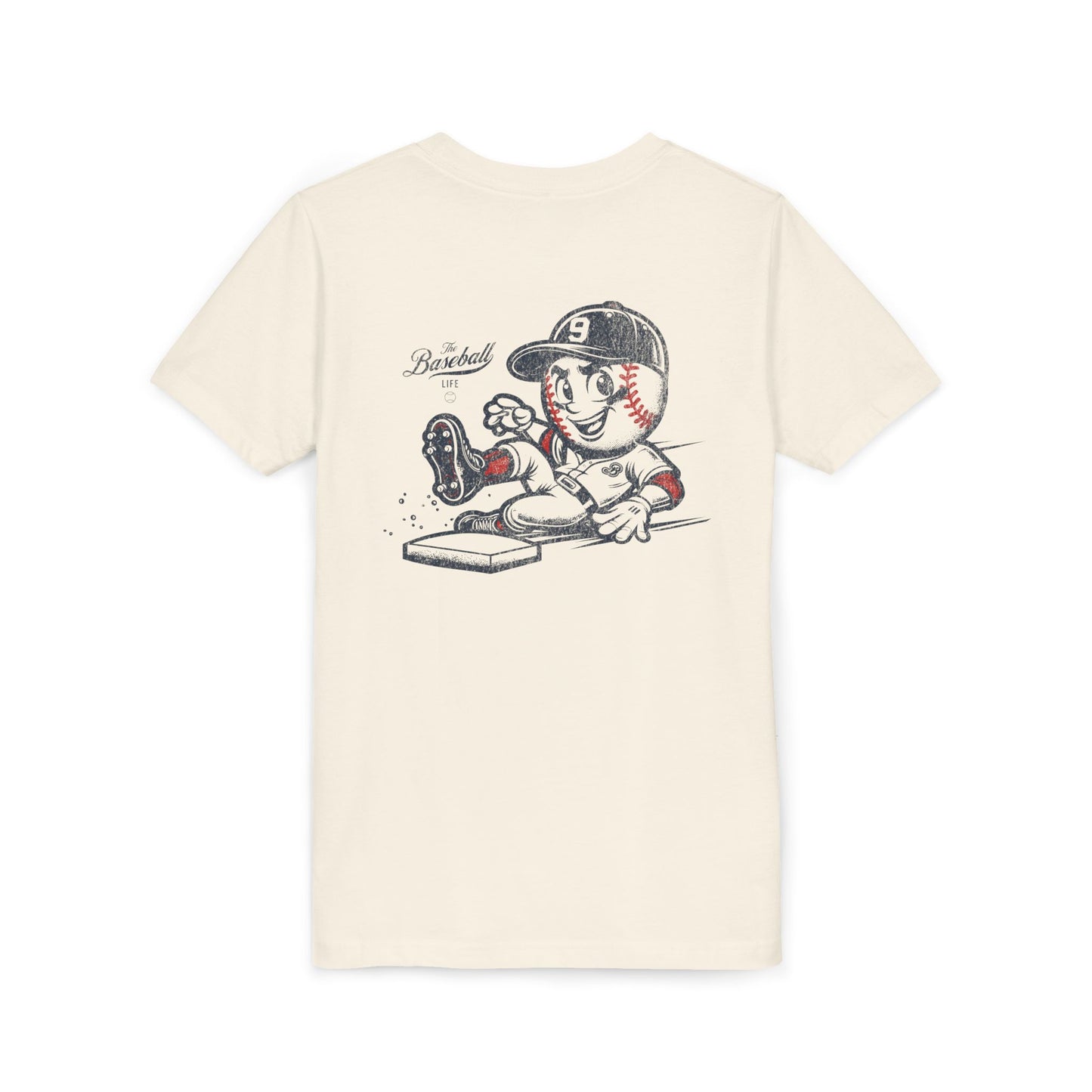 Youth Mr. Baseball Mascot Sliding T-Shirt