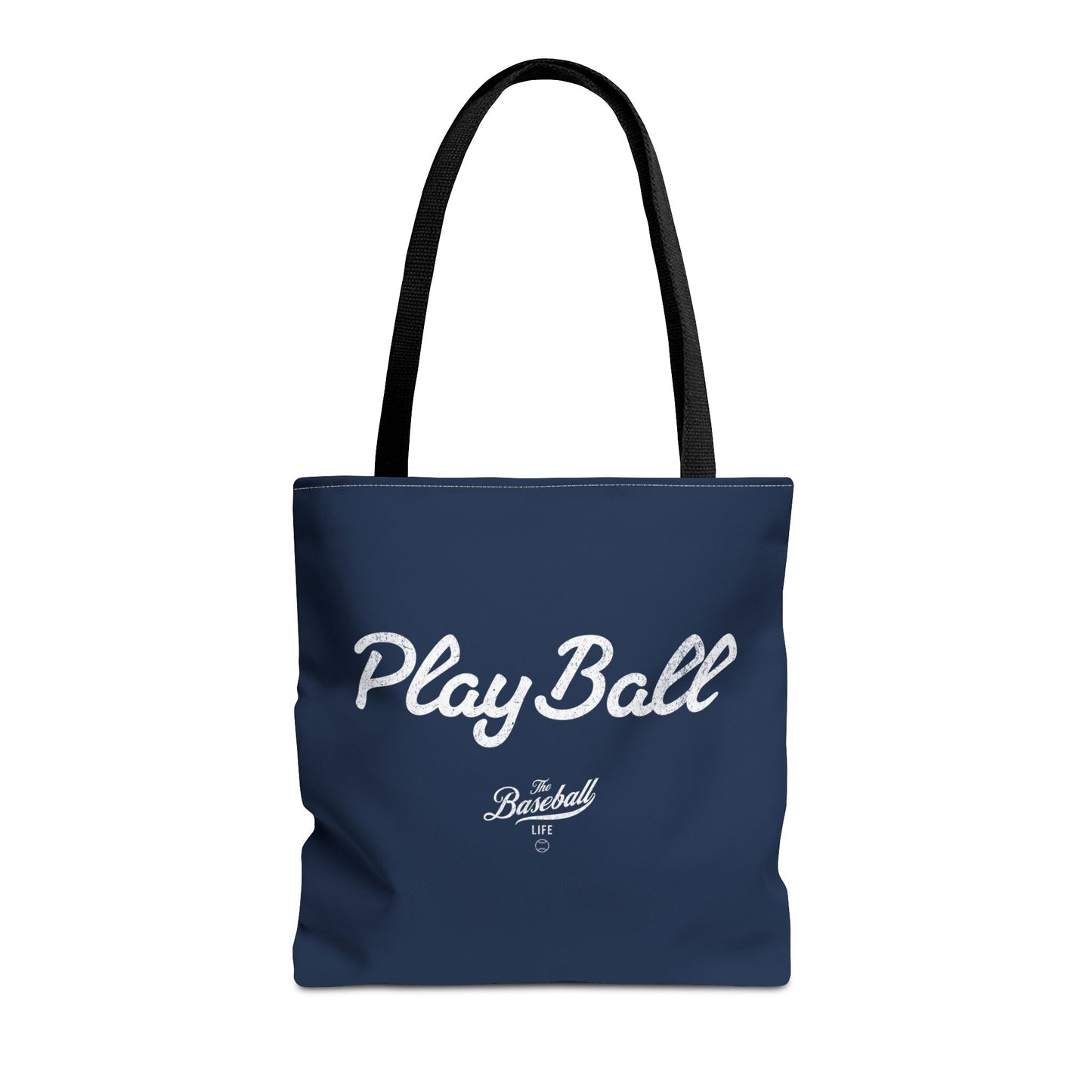 Play Ball Tote Bag_Navy with White Print