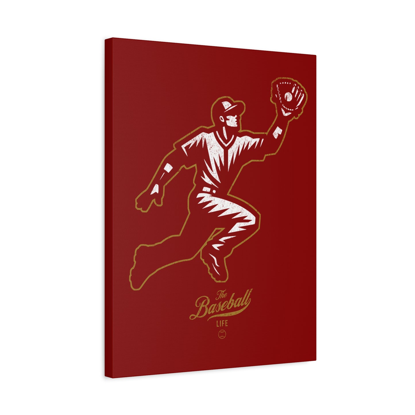 Player Icon Wall Art Canvas_Cardinal Red