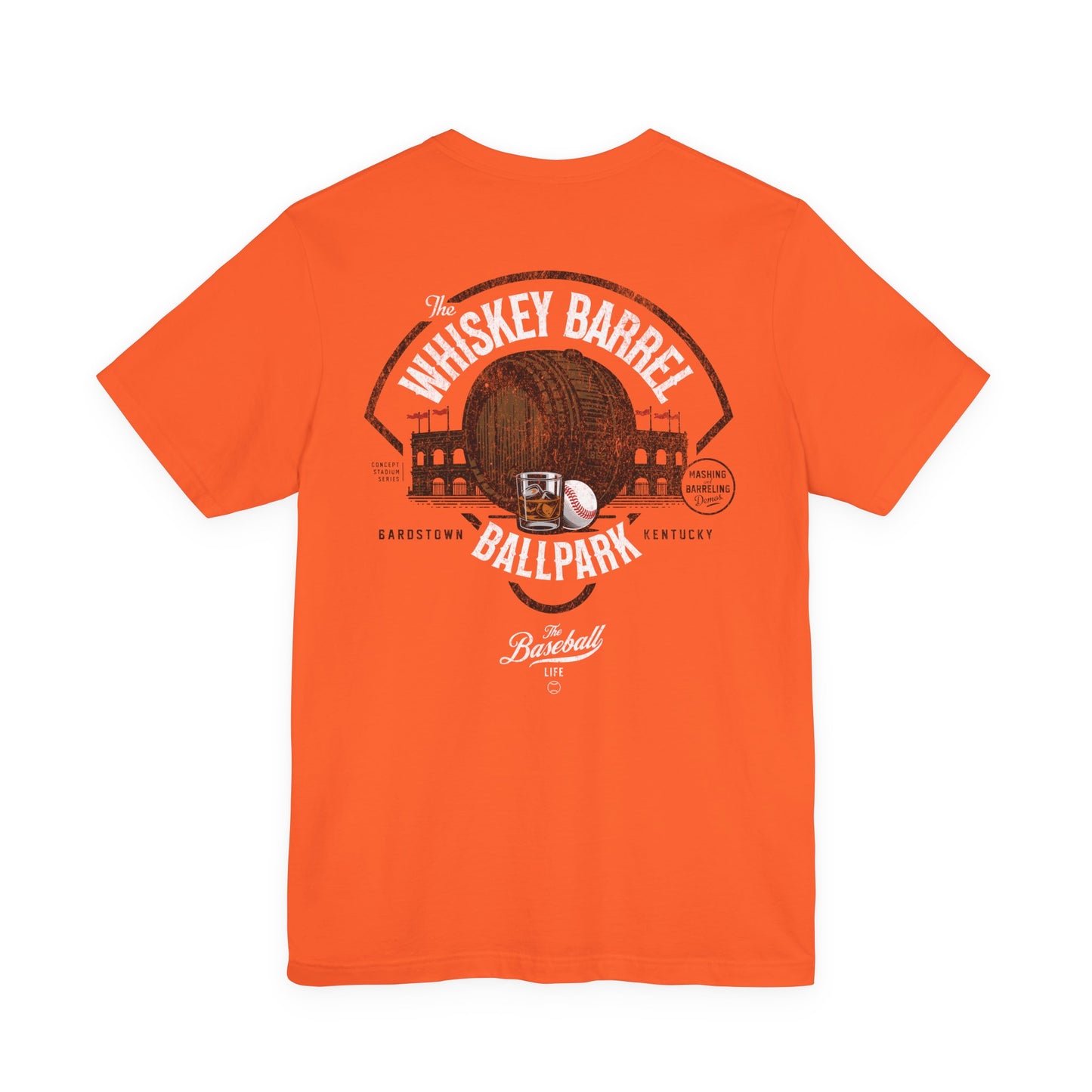 Whiskey Barrel Ballpark Baseball T-Shirt