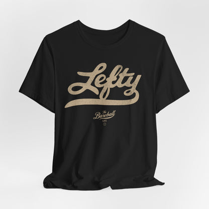 Lefty Baseball T-Shirt - Antique White Print